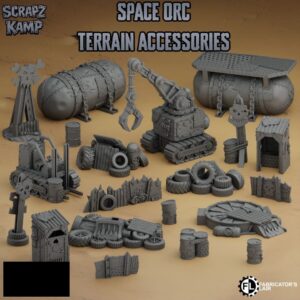 Terrain accessories for wargame - Space orc