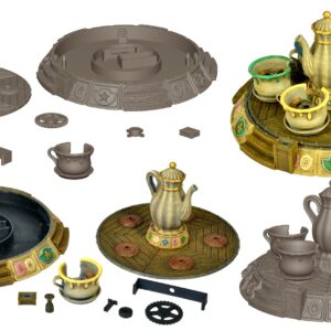 Tassenkarussell Rummelplatz Terrain 28/32mm PLA – Dani Amengual bei Mines & Dragons