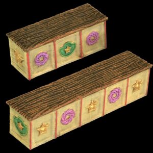 Budentische Rummelplatz Terrain 28/32mm PLA – Dani Amengual bei Mines & Dragons