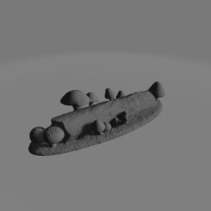 Woodland Mushroom Log