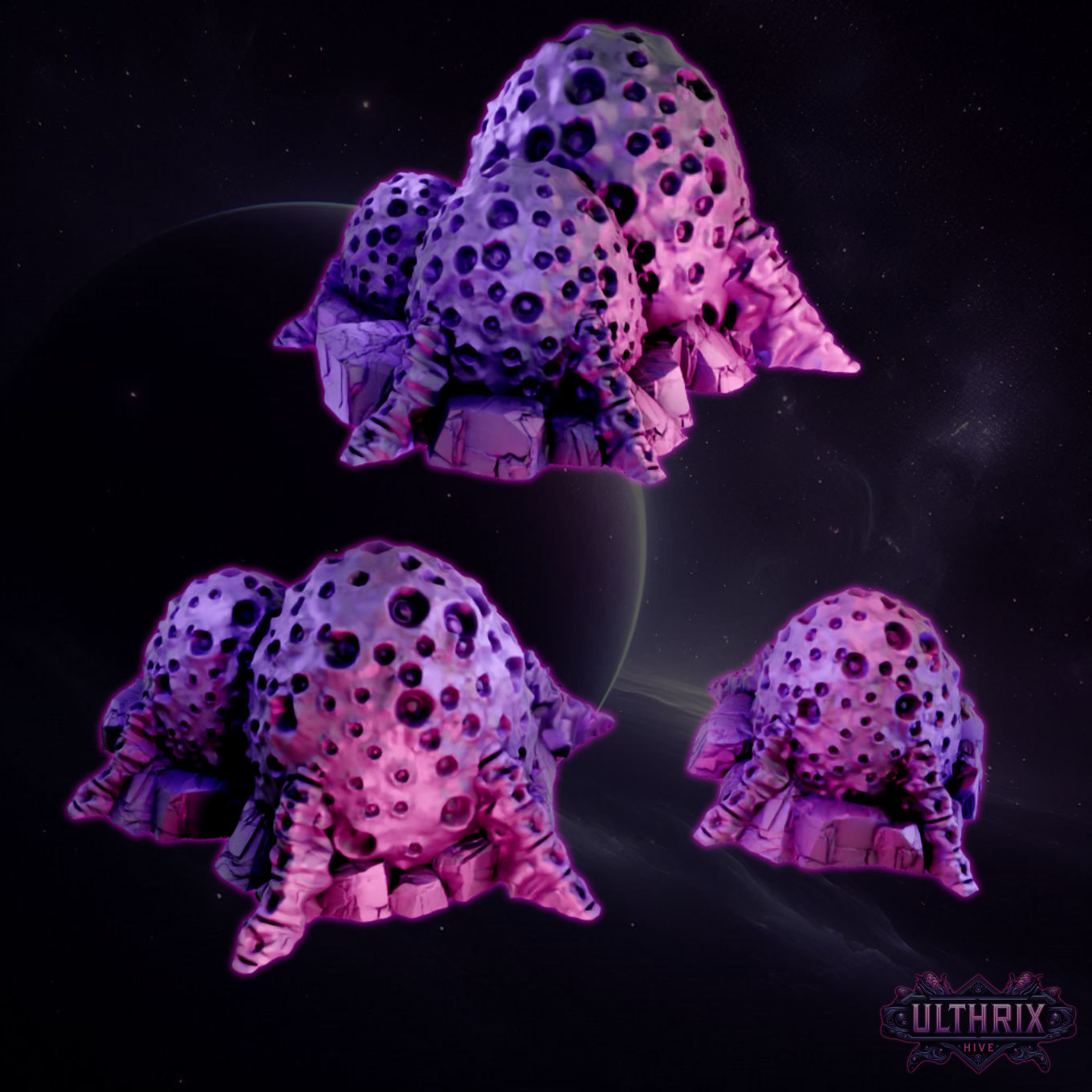 Alien Egg Clusters Terrain 28/32mm PLA Tabletop Gelände – Elderforge Games bei Mines & Dragons