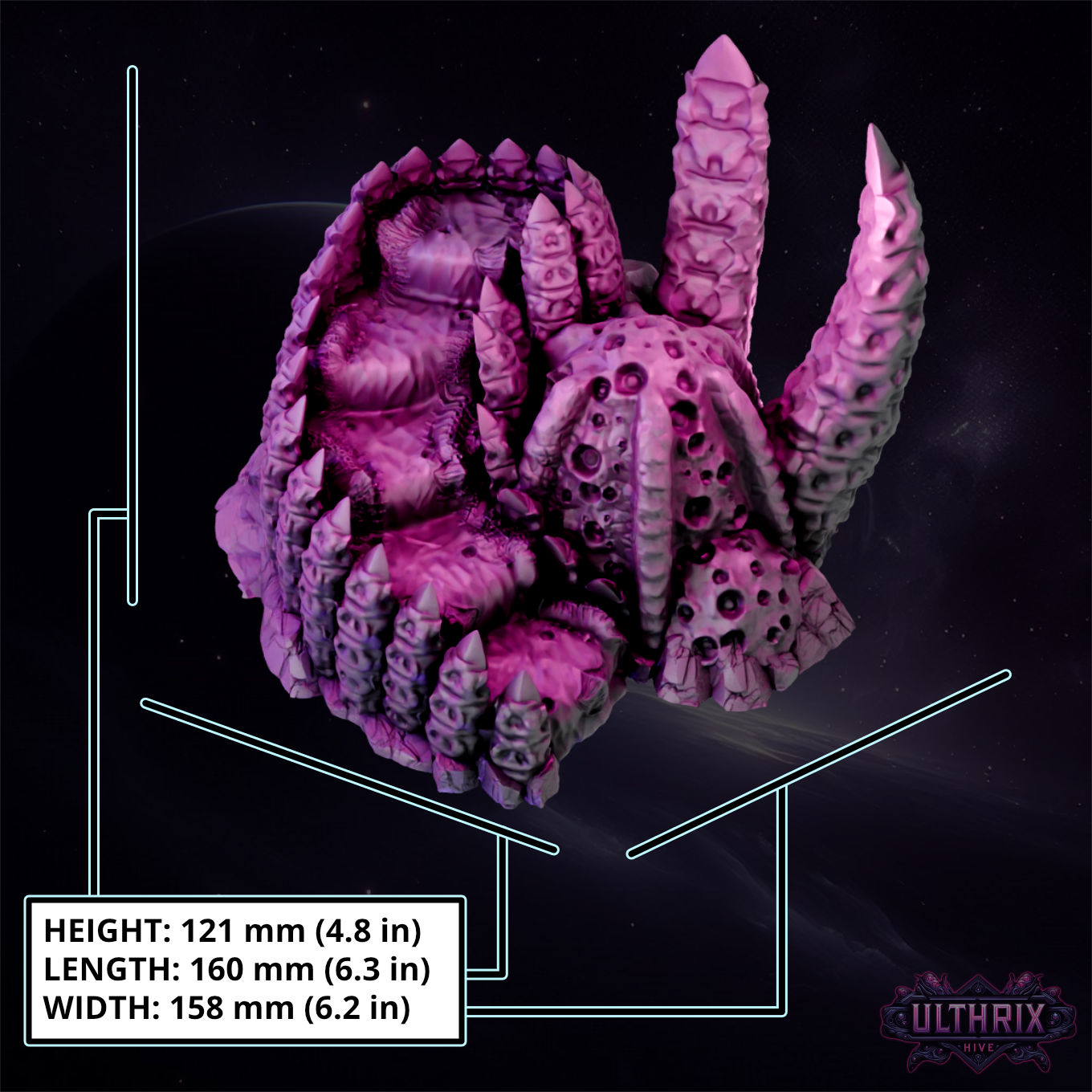 Alien Hive Lookout Terrain 28/32mm PLA Tabletop Gelände – Elderforge Games bei Mines & Dragons