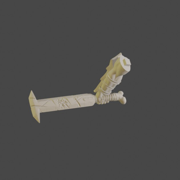 Wolfreiter- Arm mit Schwert am Körper Khurzluk Miniatures