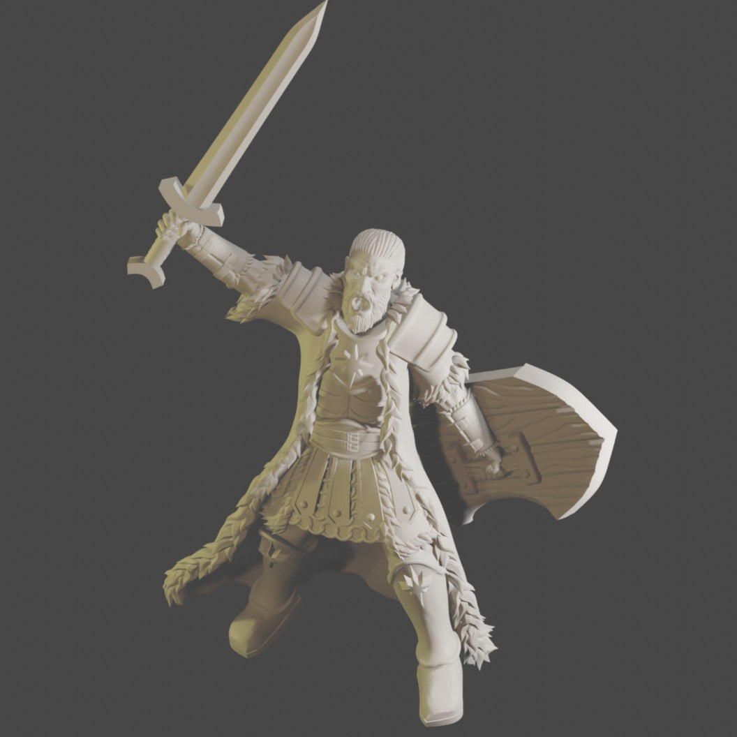 König des Nordens mit Schwert und Schild Khurzluk Miniatures