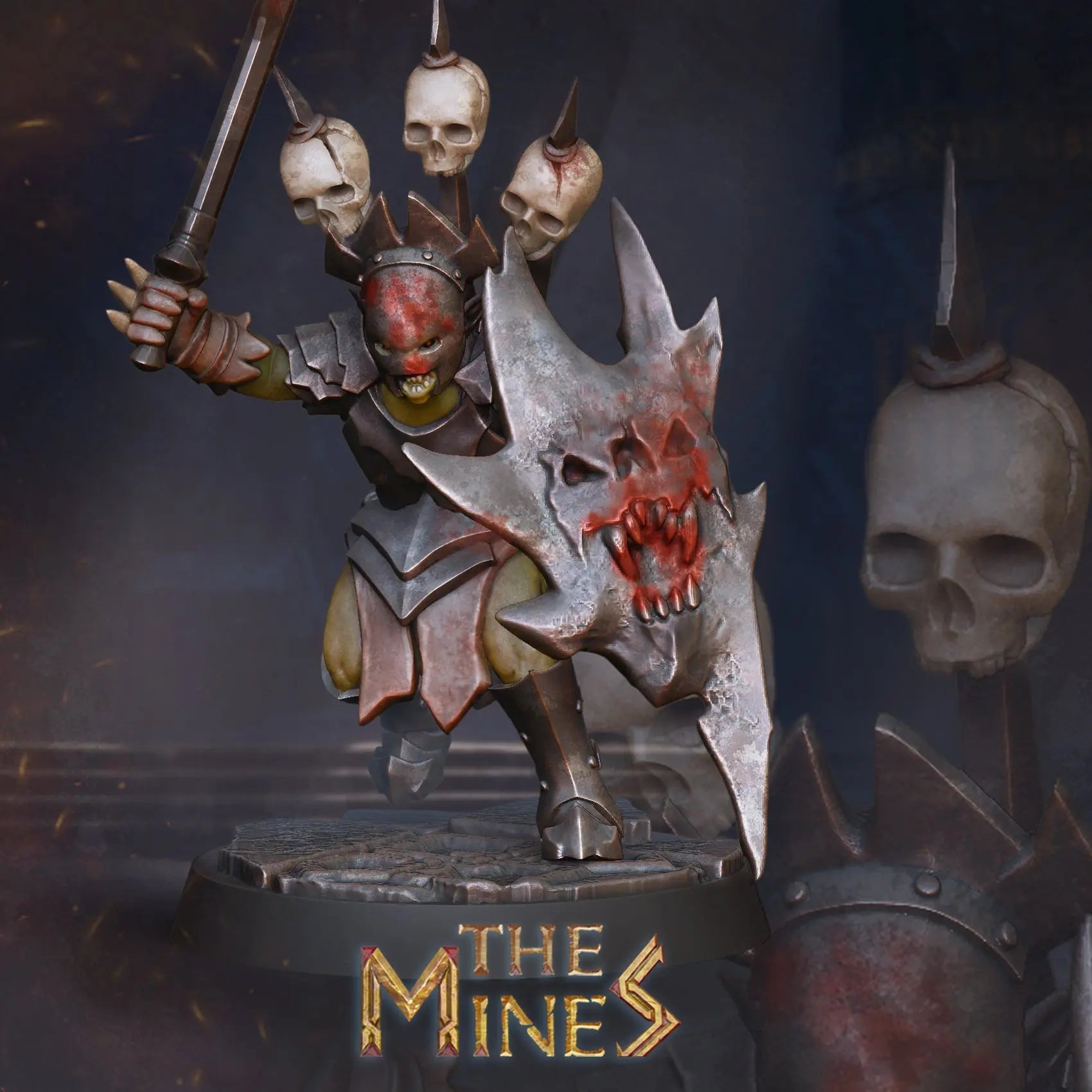 Goblin Kriegshäuptling Kickstarter The Mines